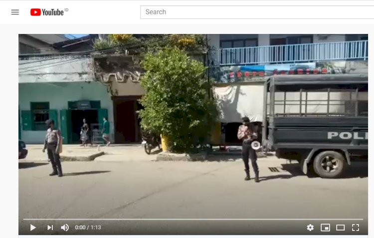 Video, Sat Samapta Polres Belu Ajak Masyarakat Pasar Lama Patuhi Protokol Kesehatan Jelang New Normal