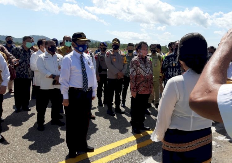 Kapolda NTT Dampingi Kegiatan Kunjungan Kerja Menkopolhukam dan Mendagri di Perbatasan RI-RDTL