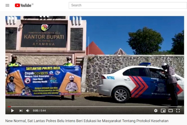 Video, Imbauan Sat Lantas Polres Belu untuk Masyarakat dalam Memasuki Tatanan Kehidupan Baru