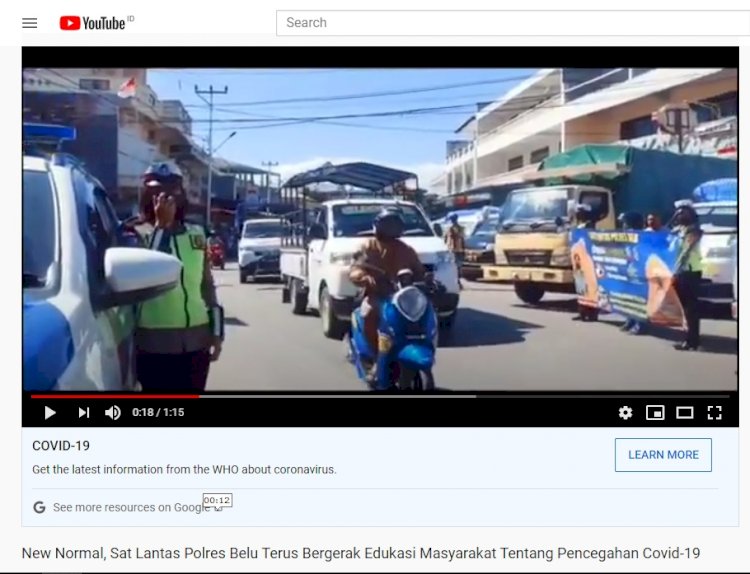 Video Terbaru, Sat Lantas Polres Belu  Edukasi Masyarakat Tentang Protokol Kesehatan di Era New Normal