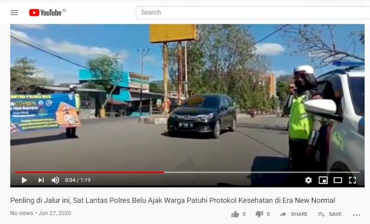 Ini Dia Video Terbaru Sat Lantas Polres Belu, Ajak Masyarakat Terus Patuhi Protokol Kesehatan