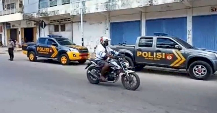 Samapta Polres Belu Imbau Warga Pasar Lama Jalani Kebiasaan Baru dengan Protokol Kesehatan, Ini dia Videonya