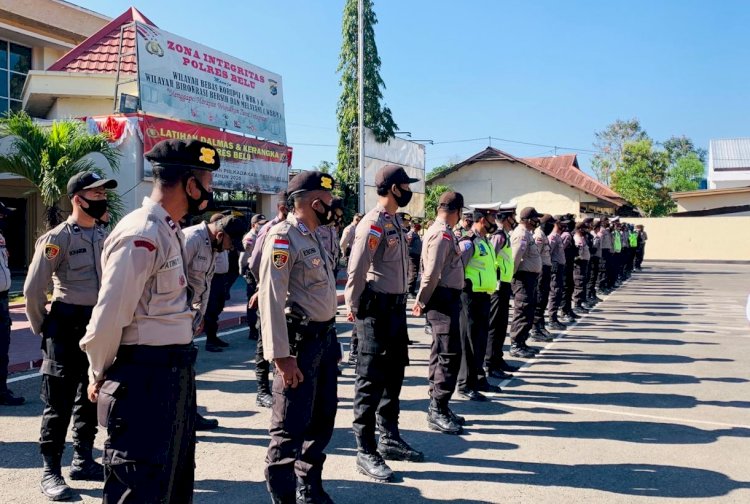 Genderang Pilkada 2020 Dimulai, Kepolisian Resor Belu Turun Penuh Amankan Pendaftaran Paslon Bupati Belu