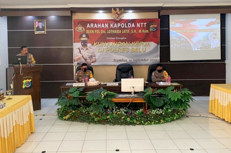Acara Tatap Muka, Kapolda NTT, Irjen Pol Lotharia Latif Beri Penekanan ini Untuk Seluruh Personil Polres Belu