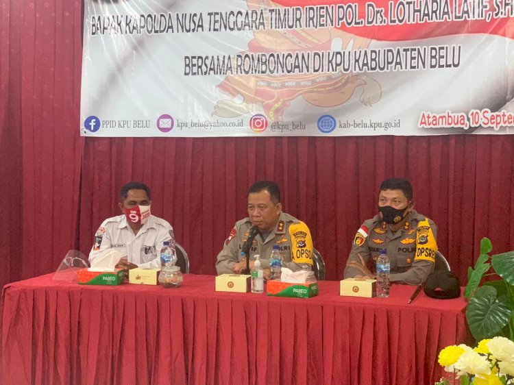 Kapolda NTT Minta KPU Belu Terapkan Protokol Kesehatan ke Masyarakat Sepanjang Pilkada 2020