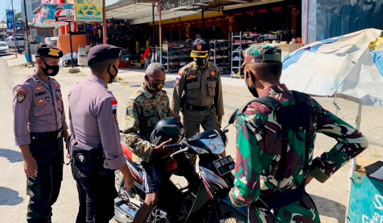 Gelar Operasi Yustisi, Satgas Aman Nusa II Polres Belu Bergerak Disiplinkan Masyarakat Patuhi Protokol Kesehatan