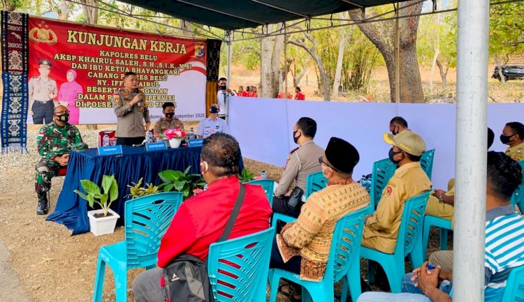 Kunker ke Polsek Tasifeto Timur, Kapolres Belu Lakukan Tatap Muka dengan Para Tokoh dan Purnawirawan Polri