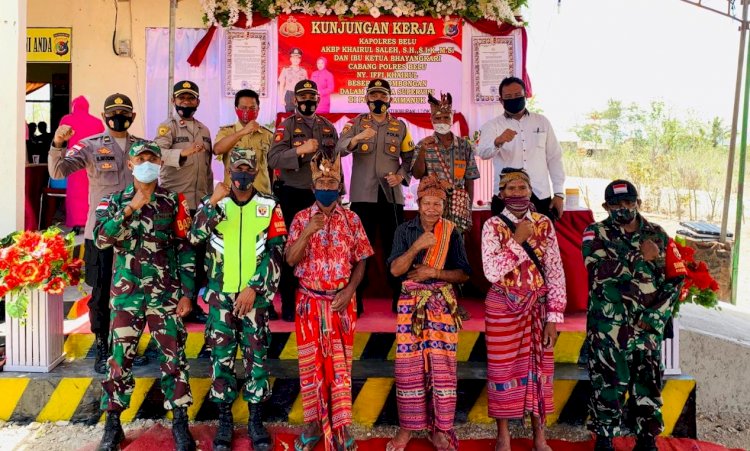 Kunker Perdana di Polsek Raimanuk, Kapolres Belu Ajak Semua Pihak Dukung Polri Jaga Kamtibmas