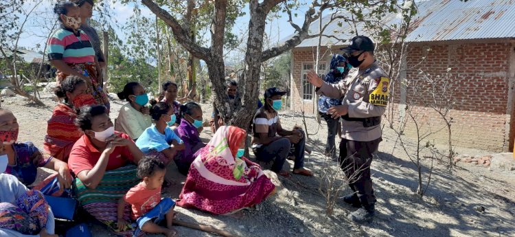 Disiplini 4 M Agar Covid-19 Jauh, Pesan Bhabinkamtibmas Duarato kepada Warga Binaannya