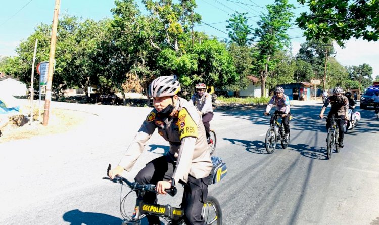 Sisir Hingga Batas Kota, Patroli Sepeda Ala Kapolres Belu Efektif Wujudkan Kamtibmas Kondusif