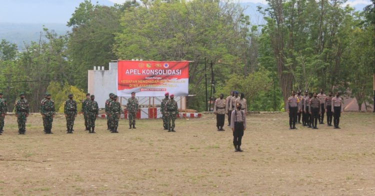 Gelar Personil dan Kelengkapan, TNI-Polri dan Pemkab Belu Laksanakan Apel Konsolidasi Kesiapan Hadapi Bencana Alam