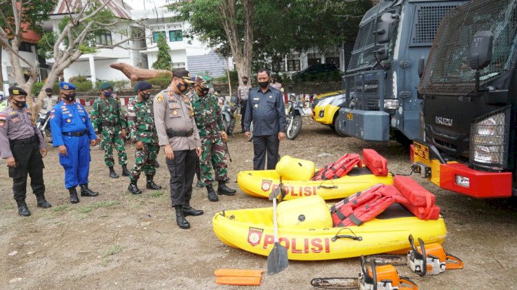 Video, Polres Belu Bersama TNI dan Pemkab Belu Laksanakan Apel Konsolidasi Kesiapan Hadapi Bencana Alam