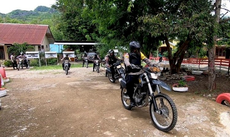 Video: Patroli Dialogis, Kapolres Belu Bawa BKO Brimob Nusantara Pantau PPK, PPS dan TPS