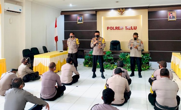 Anev Kinerja Bhabinkamtibmas, Kapolres Belu Bahas Pembentukan Kampung Tangguh Nusantara