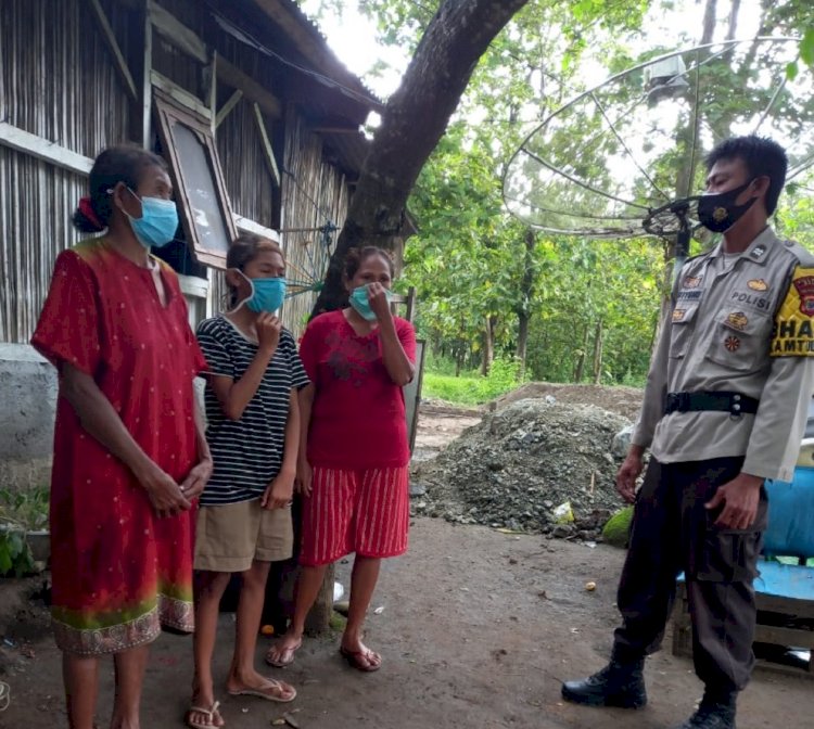 Mari Terus Disiplin Pakai Masker dan Jaga Jarak, Pesan AIPTU Triyono ke Masyarakat Binaannya