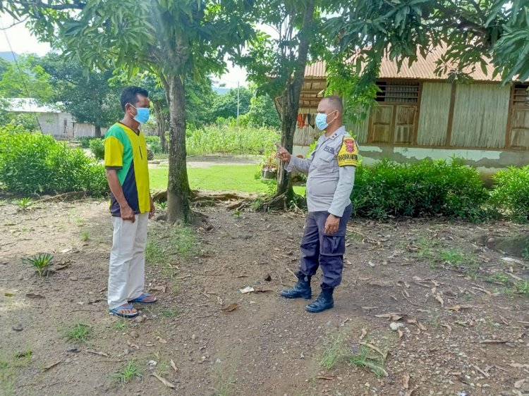 Door to Door, AIPDA Remi Kala Sampaikan Imbauan Soal Pencegahan Covid-19 ke Warga Binaannya