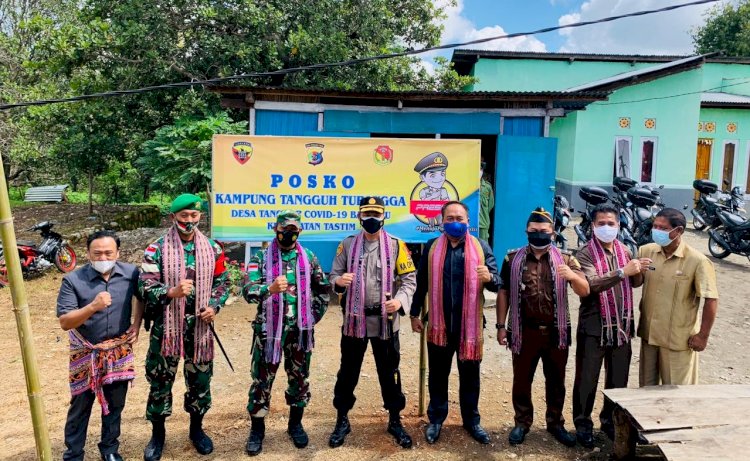 Tekan Laju Covid-19, Polres Belu Resmikan Dua Kampung Tangguh Turangga