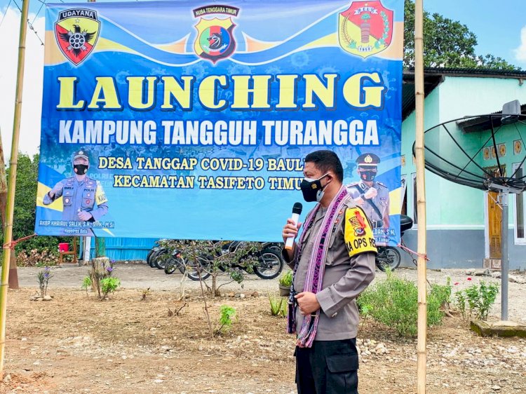 Resmikan Kampung Tangguh, Kapolres Belu: Ini Strategi Mencegah Covid-19 dan Bangkitkan Ekonomi Masyarakat