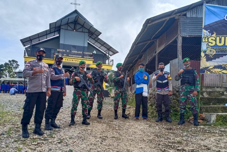 Ops Semana Santa 2021, Polres Belu Didukung Instansi Terkait Sukses Amankan Misa Minggu Palma