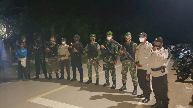 Ops Semana Santa 2021, Polres Belu Bersama Instansi Terkait  Amankan Misa Sabtu Suci