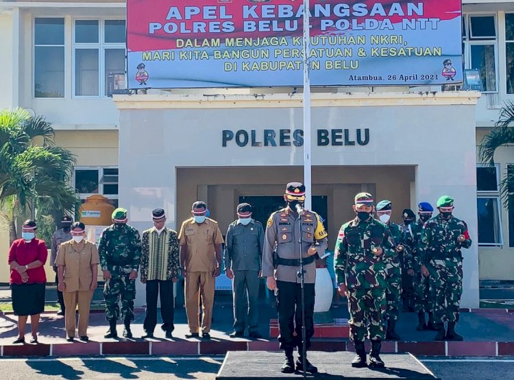 Apel Kebangsaan, Kapolres Belu AKBP Khairul Saleh Pimpin Doa Bersama untuk 53 ABK KRI Nanggala 402