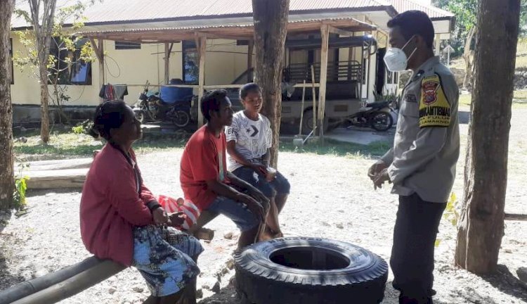 Covid-19 Belum Sirna, Bhabinkamtibmas Fulur Ingatkan Warga Terus Disiplin Patuhi Protokol Kesehatan