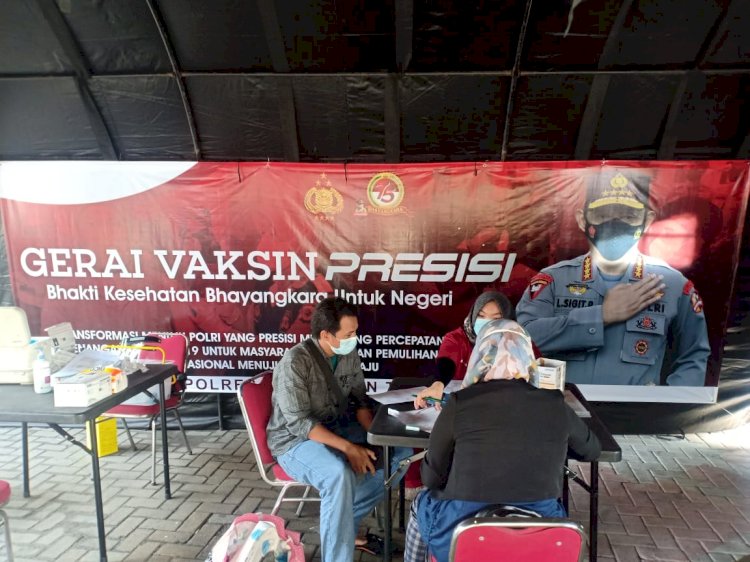 Polri Dirikan Gerai Vaksin Presisi di Polres-Polsek, Gratis dan Tanpa Syarat KTP Domisili