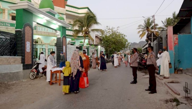 Jamin Keamanan dan Pengawasan Prokes, Polres Belu Turun Penuh Amankan Sholat Idul Adha 1442 H