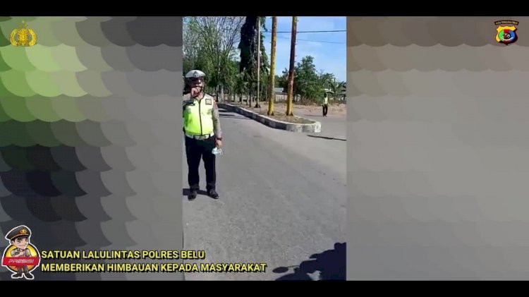 Kembali Penling di Jalur ini, Cara Sat Lantas Polres Belu Bangun Kesadaran Masyarakat Tertib Prokes dan Tertib Berkendara