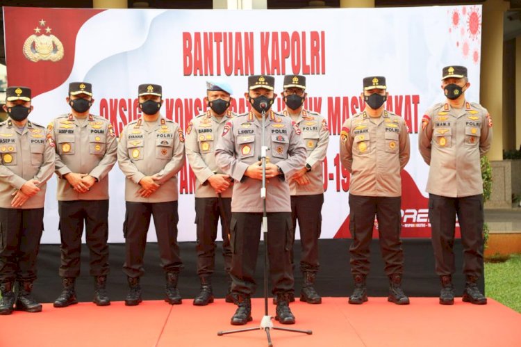 Kapolri Luncurkan Bantuan 1.000 Oksigen Konsentrator Bantu Warga yang Terpapar Covid-19