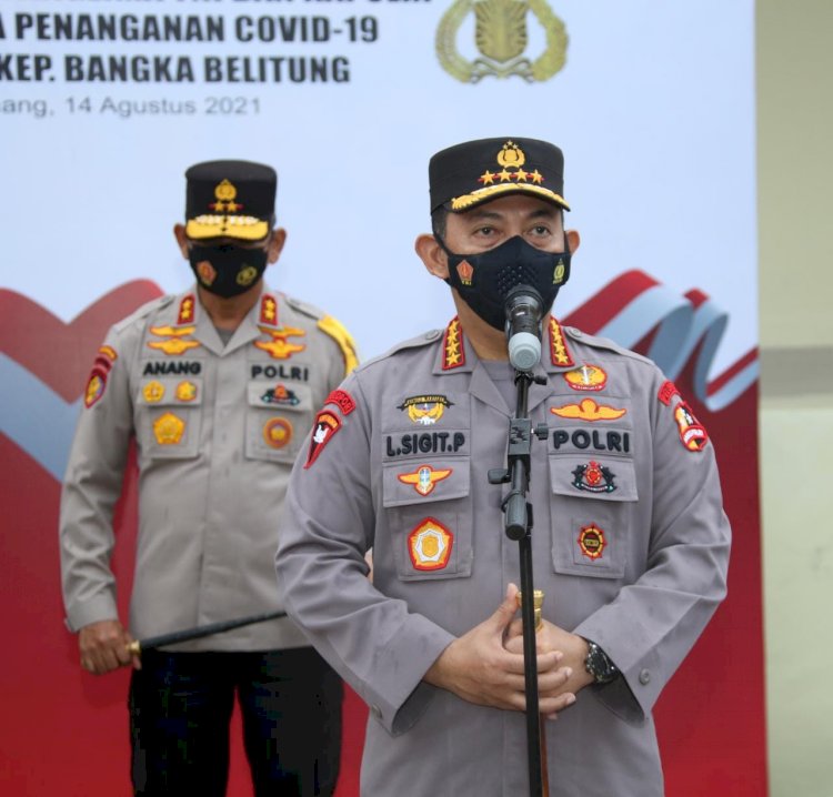 Rapat Bersama Forkompimda Babel, Kapolri Ingin Pos Penyekatan Kabupaten dan Kota Dioptimalkan