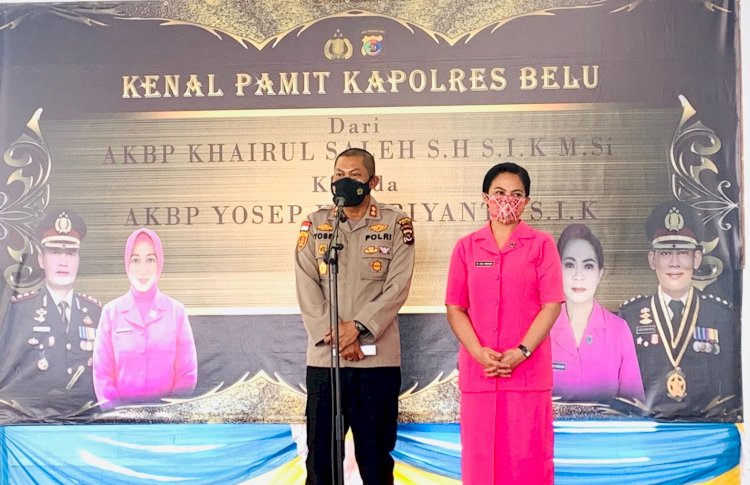 Di Kemas Sederhana, Polres Belu Gelar Acara Kenal Pamit Kapolres Belu