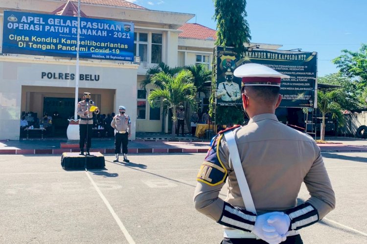 Bakal Digelar Dua Pekan, Simak Penekanan Kapolres Belu dalam Apel Gelar Pasukan Ops Patuh 2021