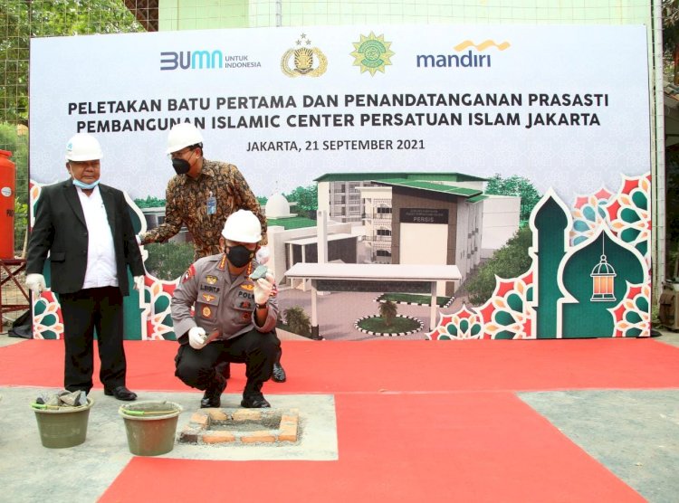 Hadiri Peletakan Batu Pertama Islamic Center PERSIS, Kapolri Yakin Hasilkan SDM Berkualitas