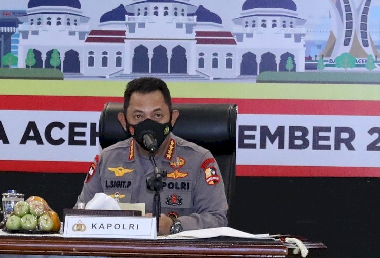 Akselerasi Vaksinasi di Aceh, Kapolri Minta TNI-Polri Sinergi dengan Tokoh Agama dan Adat