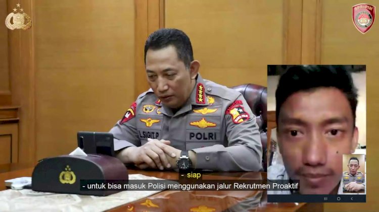 Kapolri Wujudkan Mimpi Teuku Tegar Atlet Peraih Emas PON Jadi Polisi