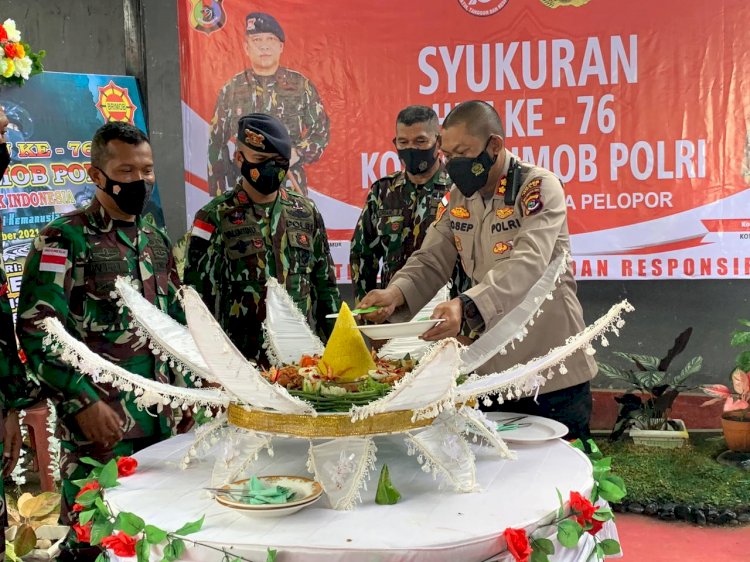 Kapolres Belu Hadiri Syukuran HUT Brimob ke 76 di Makotis Brimob Kompi 3 Batalyon A Pelopor Belu