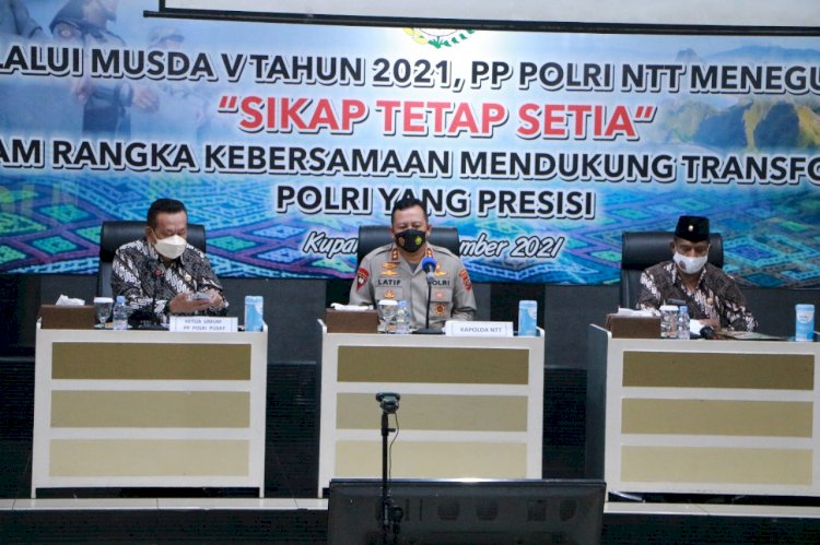 Hadiri Acara Musda V Keluarga Besar PP POLRI Tahun 2021, Kapolda NTT: Wujudkan Sinergitas Dalam Mendukung Program Polri yang Presisi