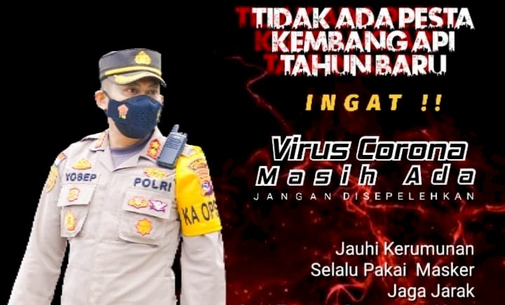 Covid-19 Masih Mengintai, Kapolres Belu:Stop Pesta Kembang Api di Malam Pergantian Tahun