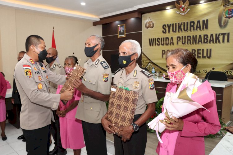 Wisuda Purna Bhakti, Kapolres Belu Ajak Purnawirawan Dukung Polri dalam Akselerasi Vaksinasi Covid-19