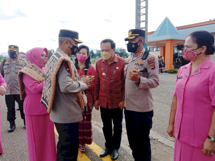 Kapolres Belu bersama Bupati dan Forkopimda Sambut Kunjungan Perdana Kapolda NTT, Irjen Pol. Drs. Setyo Budiyanto