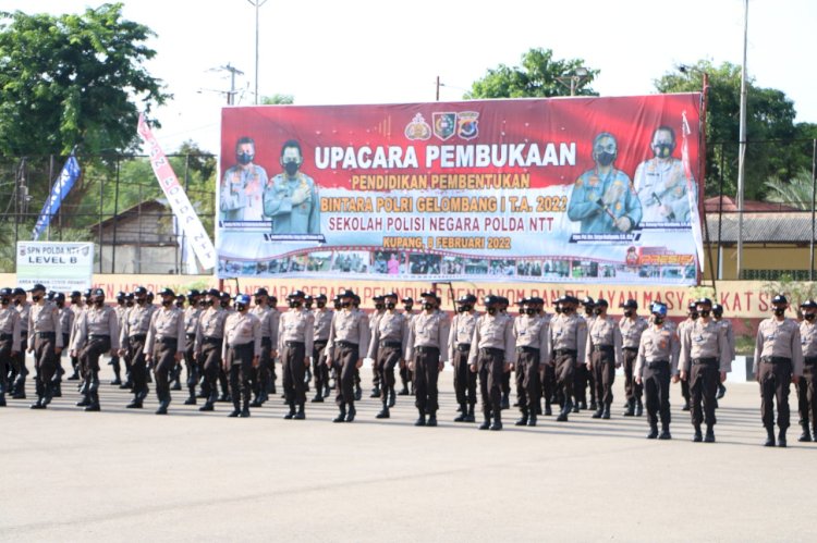 Kapolda NTT Buka Pendidikan Pembentukan Bintara Polri Gelombang I Tahun 2022 di SPN Kupang, Sebanyak 249 Siswa Siap Dilatih Menjadi Insan Tribrata yang Profesional