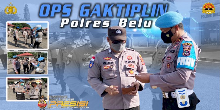 Tegakkan Aturan dari Dalam, Propam Polres Belu Gelar Operasi Gaktiplin