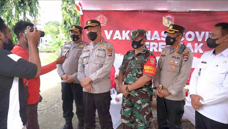 Dipantau Karo Ops Polda NTT, Simak Video Vaksinasi Serentak Polres Belu Cegah Lonjakan Covid-19