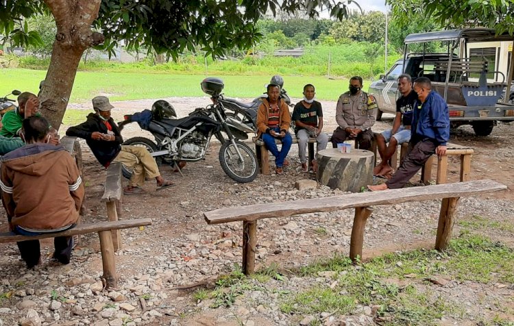 Mediasi Kasus Sapi Terjang Tanaman Padi, BRIPKA Hangry Manu Selipkan Pesan Protokol Kesehatan untuk Warga Bakustulama