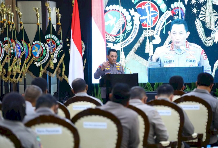 Buka Rakernis Gabungan, Kapolri Harapkan Polri Presisi jadi Lompatan Jauh