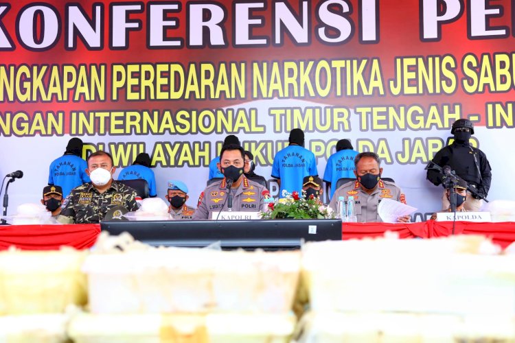 Ungkap Sabu 1,196 Ton, Kapolri: Kita Jaga Program Pemerintah Wujudkan SDM Unggul