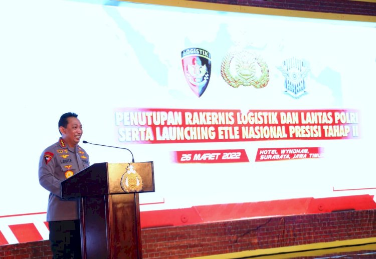 Rakernis Slog dan Korlantas, Kapolri : Kawal Program Digitalisasi dan Penggunaan Produksi Dalam Negeri