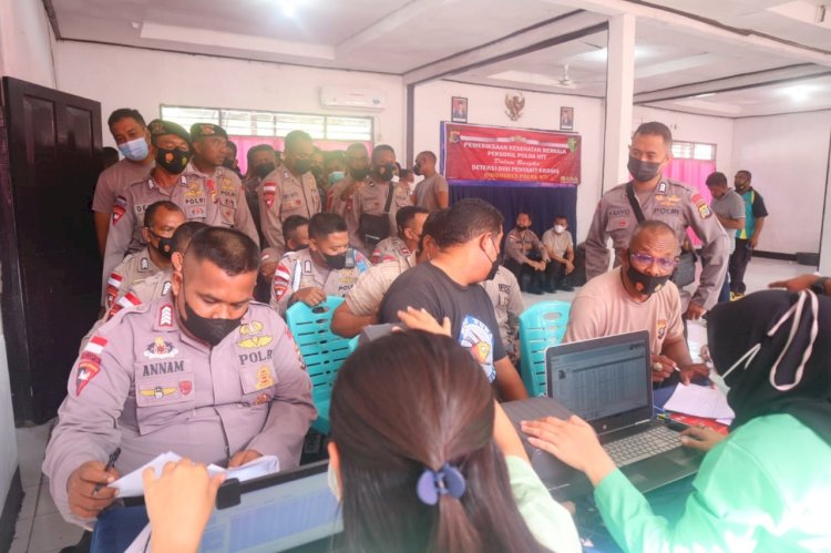 Deteksi Dini Penyakit Kronis, Bid Dokkes Polda NTT Gandeng Klinik Asa Gelar Rikes Berkala Di Polres Belu