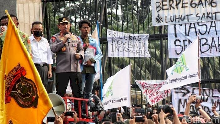 BEM SI SEBUT AKSINYA DAMAI DAN ASPIRASI TERSAMPAIKAN DENGAN BAIK